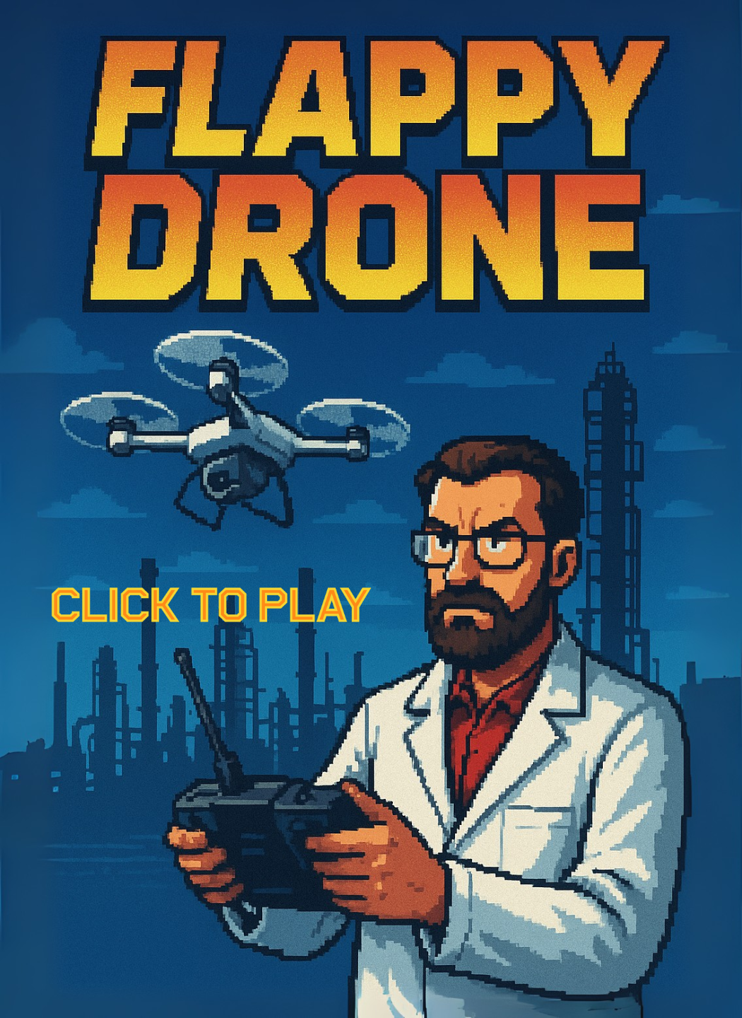 Flappy Drone Start Screen